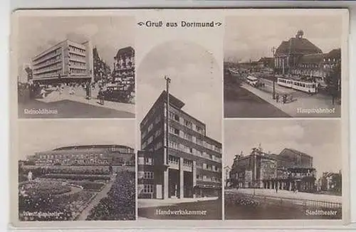 21847 Mehrbild Ak Gruß aus Dortmund Handwerkskammer usw. 1936