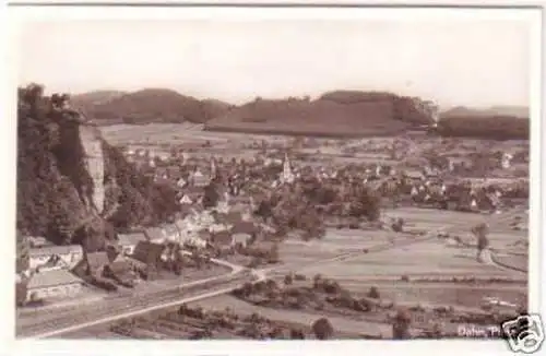 29744 Ak Dahn Pfalz Totalansicht um 1950