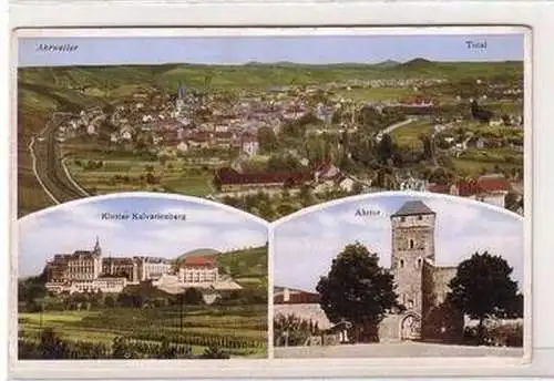 47115 Ak Ahrweiler Totalansicht, Kloster Kalvarienberg, Ahrtor um 1930
