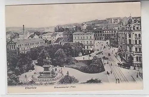 64924 Ak Elberfeld Brausenwerter Platz 1907