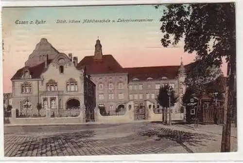 56834 Ak Essen an der Ruhr höhere Mädchenschule und Lehrerinnenseminar 1910