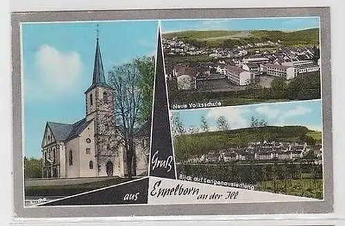 65050 Mehrbild Ak Gruß aus Eppelborn an der Ill 1971