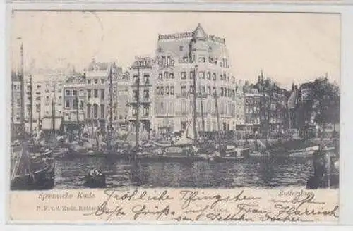 48835 Ak Rotterdam Spaansche Kade um 1900