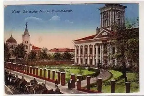 41339 Feldpost Ak Mitau deutsche Kommandatur 1917