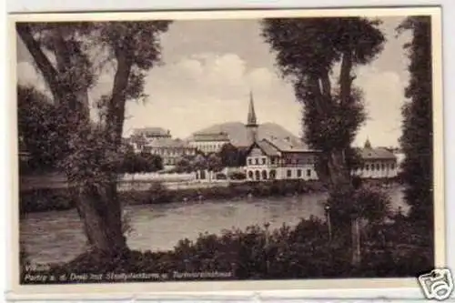 30724 Ak Villach Partie an der Drau um 1930