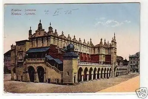 31153 Feldpost Ak Krakau Tuchhalle 1915