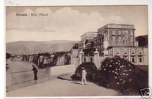 31328 Ak Sorrento Italien Hotel Vittoria um 1910