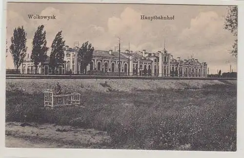 34502 Ak Wolkowysk Weissrussland Hauptbahnhof um 1915