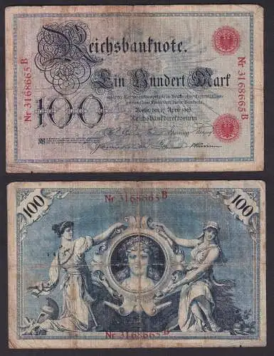 100 Mark Banknote Deutsches Kaiserreich 17. April 1903 (106040)