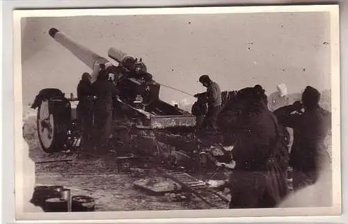 37030 Foto Ak Deutsches Geschützbesatzung Russland im Winter 2. Weltkrieg