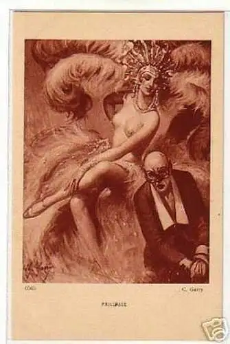 02991 Ak Erotik Akt "Paillasse" um 1920