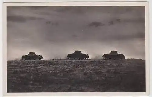 44546 Foto Ak Panzer Tank in Formation 1937