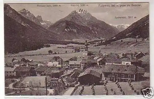 21607 Ak Fulpmes Tirol gegen die Gletscher um 1910