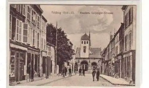24173 Feldpost Ak Vouziers Leipziger Strasse 1915