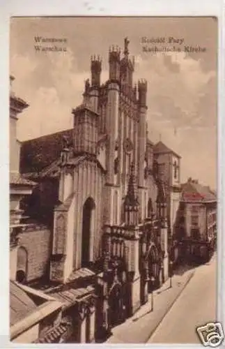 30452 Ak Warschau Katholische Kirche 1917
