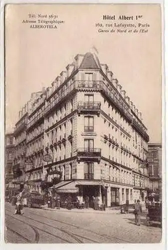 45612 Ak Paris Rue Lafayette Hotel Albert Ier um 1910