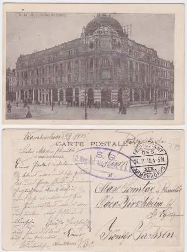 94677 Feldpost Ak Lille II. Munitions Kolonne Abteilung 1915