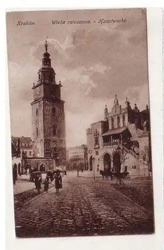 59981 Ak Krakow Hauptwache 1918