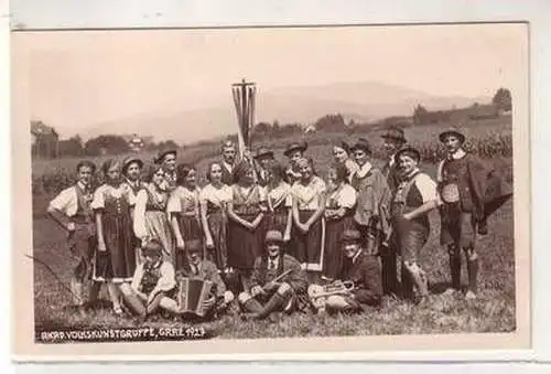 50712 Foto Ak Akademische Volkskunstgruppe Graz 1927