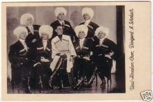 24382 Ak Ural Kosaken Chor Dirigent A.Scholuch um 1930