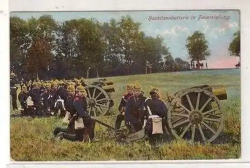 45833 Feldpost Ak Haubitzenbatterie in Feuerstellung