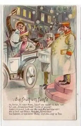 49911 Präge Humor Ak Automobil 1922
