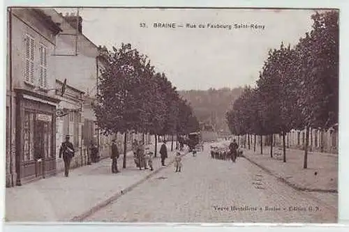 45335 Ak Braine Rue du Faubourg Saint Rémy 1915