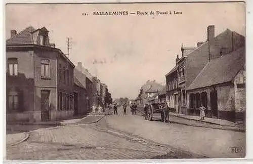45540 Feldpost Ak Sallaumines Route de Douai á Lens1914