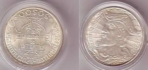 50 Escudos Silber Münze Portugal Vacco da Gama