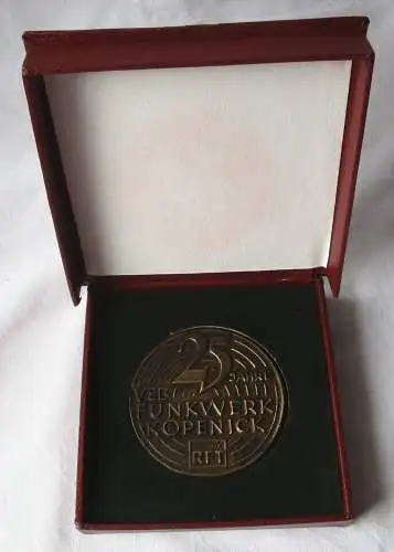 DDR Medaille 25 Jahre VEB Funkwerk Köpenick RFT 1974 (134983)