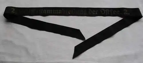 Kaiserliche Marine Mützenband "2. Schiffsstammabteilung der Ostsee 2." (156907)