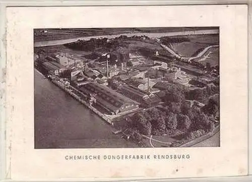 54124 Ak Chemische Düngerfabrik Rendsburg Totalansicht 1952