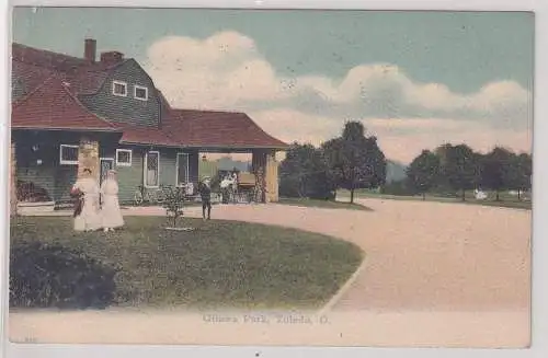 900416 AK Ottawa Park Toledo Ohio 1910 Farmerhaus mit Parkpartie