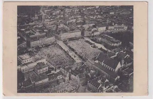 908132 Foto AK Leipzig aufgenommen aus Parseval III am 29. Juni 1909