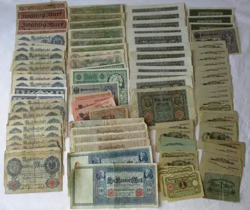 Sammlung mit 100 Banknoten Deutschland Deutsches Reich (148110)