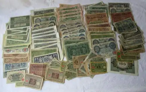 Sammlung mit 100 Banknoten Deutschland Deutsches Reich (141617)