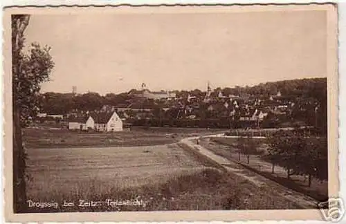 07546 Ak Droyssig bei Zeitz Teilansicht 1953