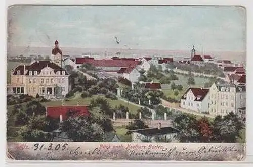 55438 Ak Zeitz Blick nach Naethers Garten 1905