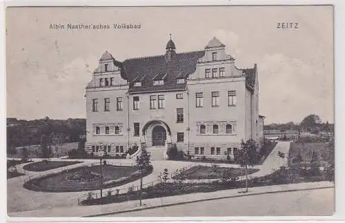 908620 Ak Zeitz Albin Naether´sches Volksbad 1908