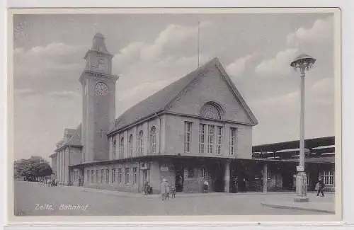 908389 AK Zeitz - Bahnhof, Außenansicht