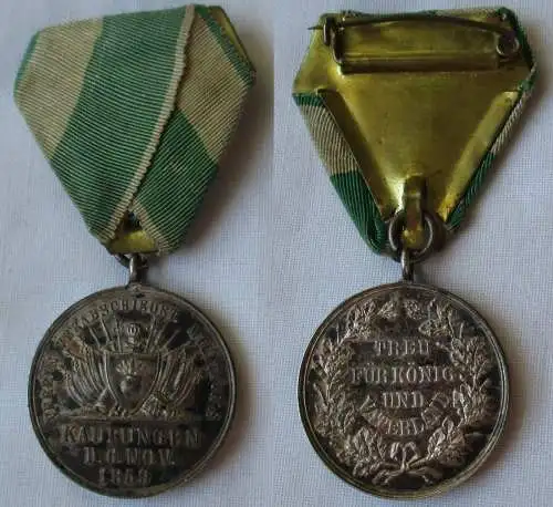 Sachsen Abzeichen Verein verabschiedet Militairs Kaufungen 1859 (119792)