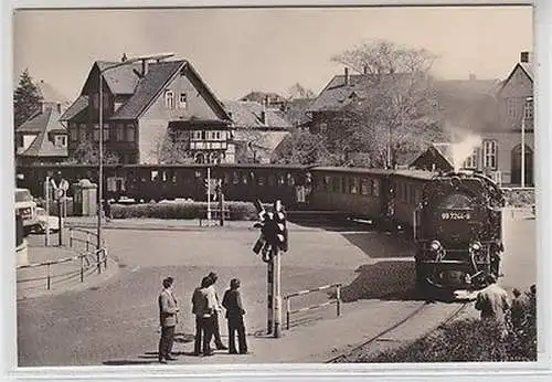 29424 Ak 75 Jahre Harzquerbahn Jubiläumskarte 27.3.1974 in Wernigerode