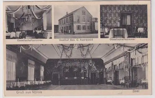 12224 Mehrbild Ak Gruß aus Mölbis Gasthaus von C.Auerswald 1938