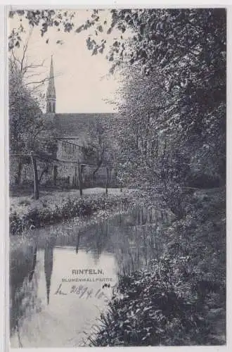 902655 Ak Rinteln an der Weser Blumenwallpartie 1910