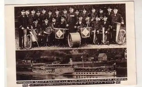 48618 Mehrbild Ak Dresdner Schiffskapelle vom Konzertdampfer Leipzig um 1930