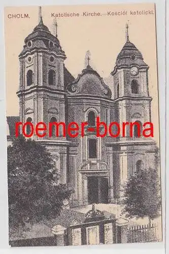75645 Ak Cholm Russland katholische Kirche um 1920