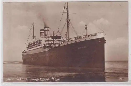 91070 Ak Dampfer 'New York' der Hamburg Amerika Linie um 1930