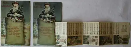 65685 Leporello Ak Fröhliche Weihnachten Volkslied O Sanctissima 1910