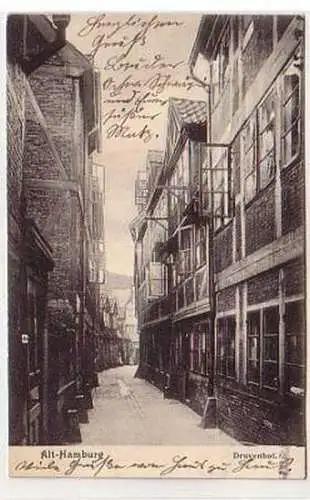 37951 Ak Alt-Hamburg Druvenhof 1906