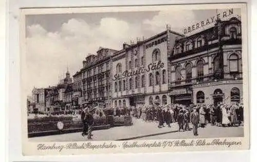 46849 Ak Hamburg St. Pauli Reeperbahn um 1920